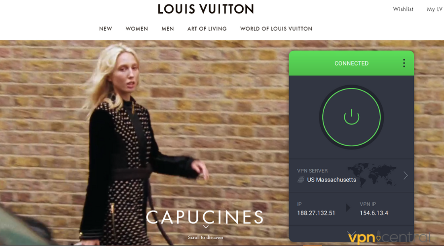 access louis vuitton website