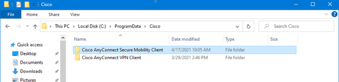 uninstall cisco anyconnect