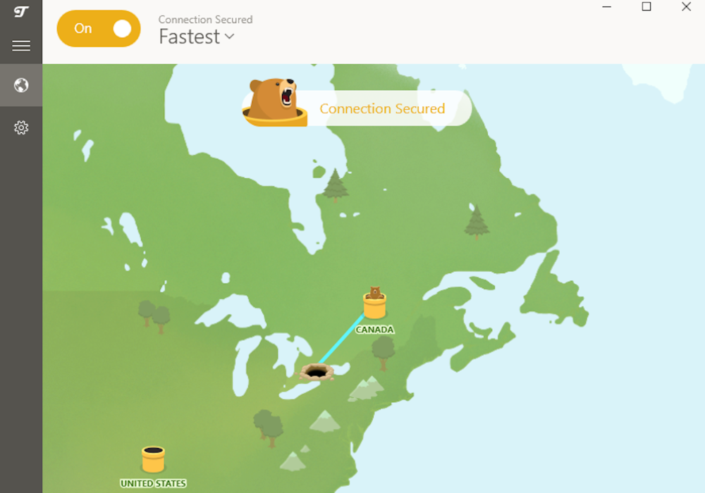 Connect to TunnelBear