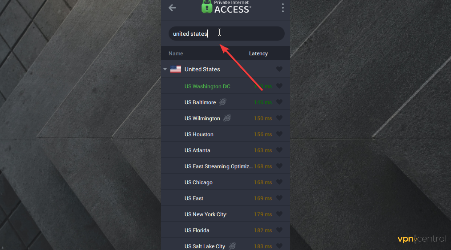 Private internet access usa locations