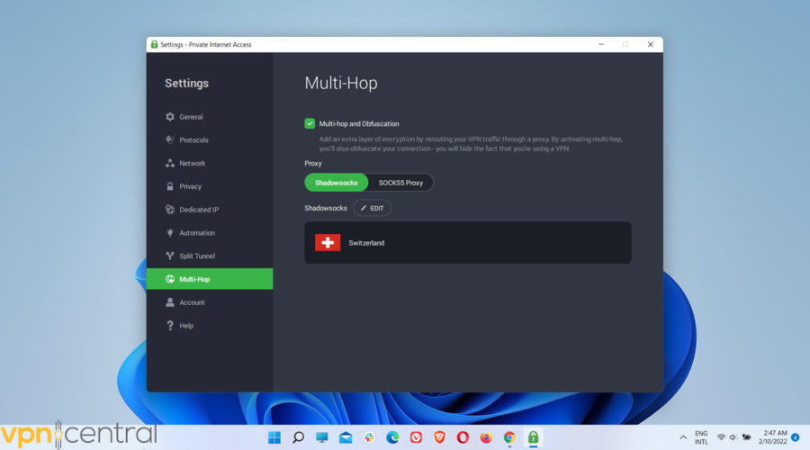 private internet access