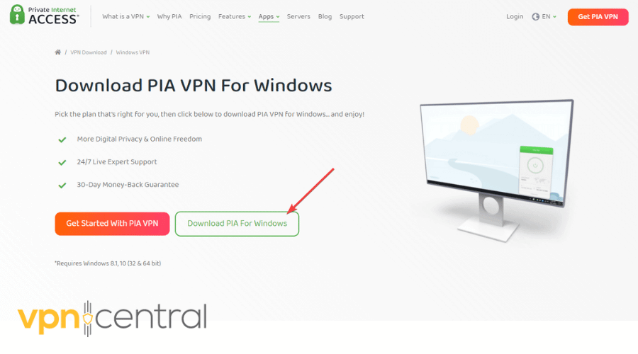 Download Private Internet Access