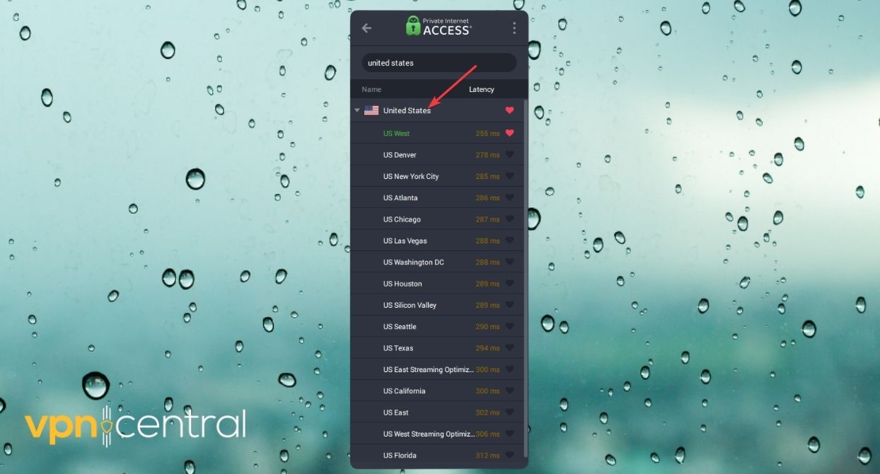 pia connect usa server