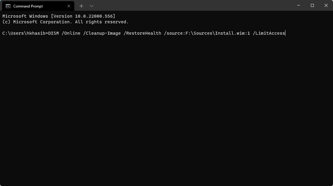 dism offline command