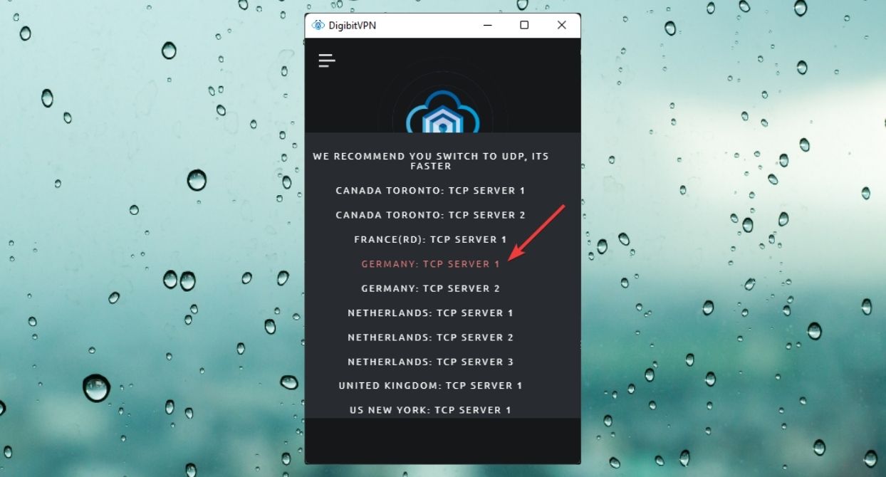 choosing digibitvpn server