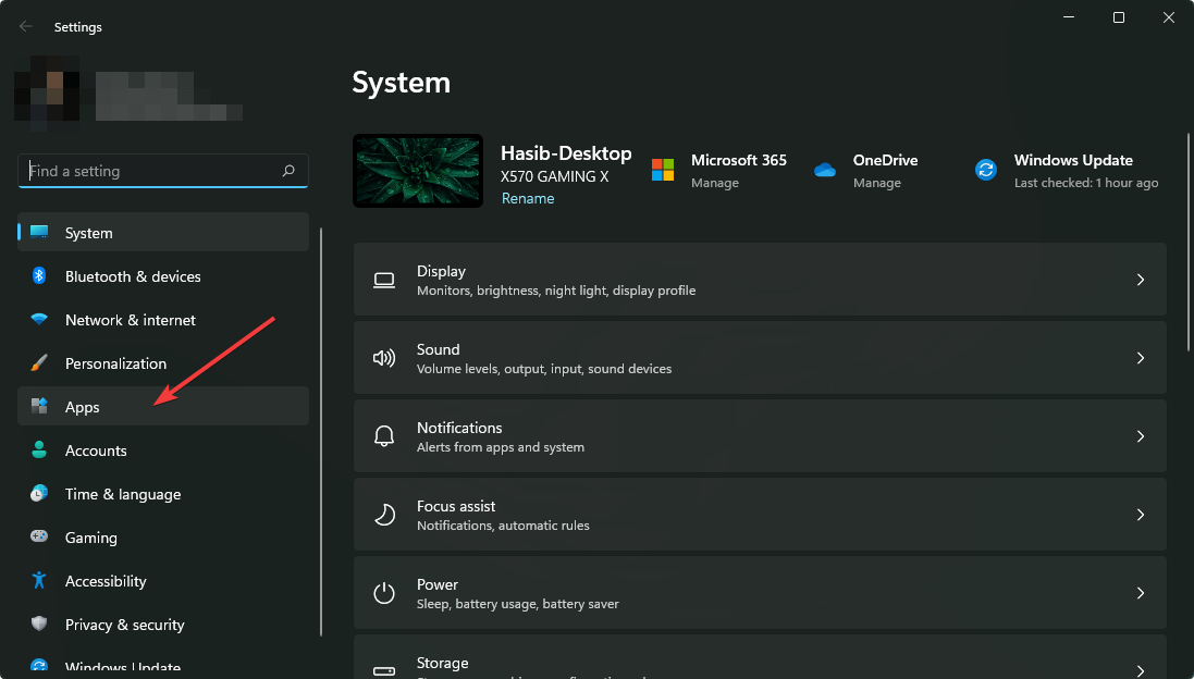 going apps win11 settings