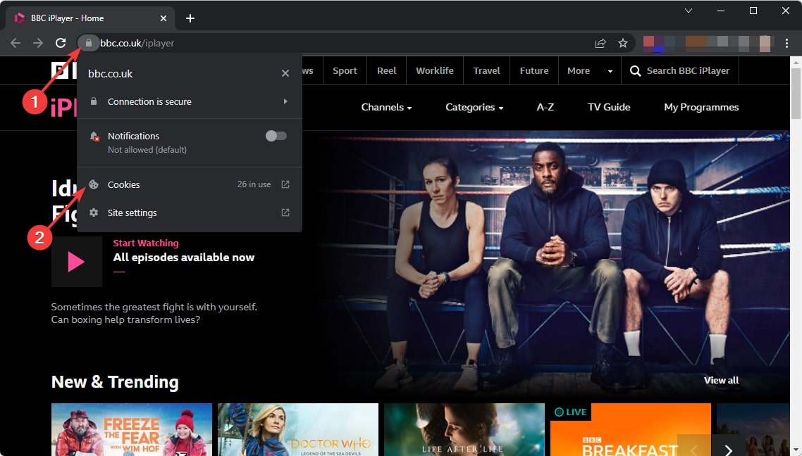 going cookies bbc iplayer website
