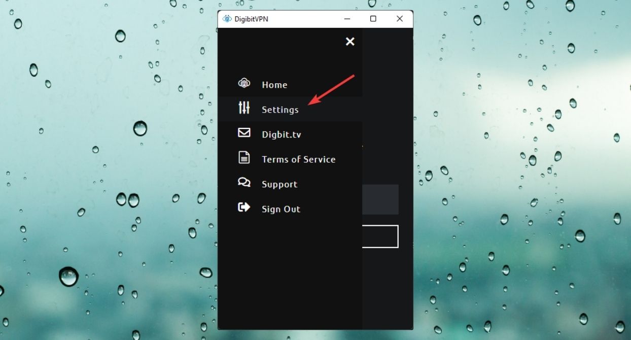 going digibitvpn app settings