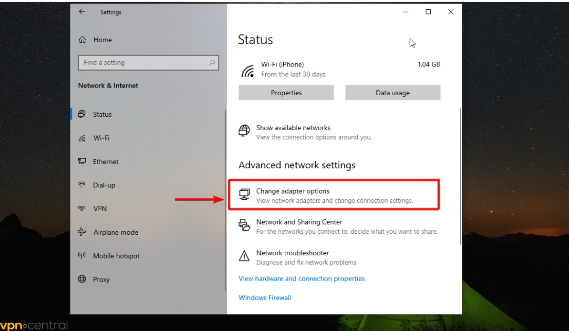 Change Adapter Options to Watch Nascar Race