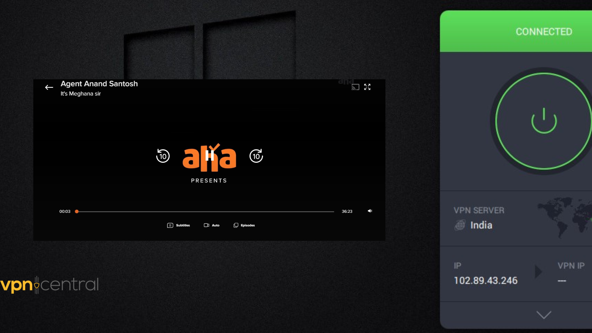 Aha and Server Activated