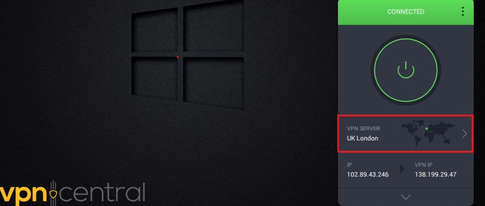 Select Unrestricted Server for TiviMate 