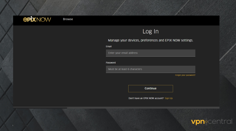 epix now restricted content