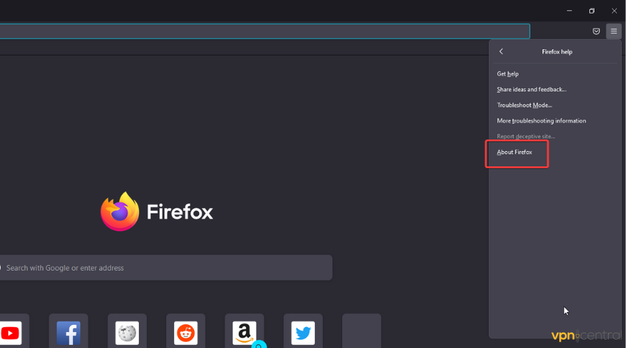 About Firefox