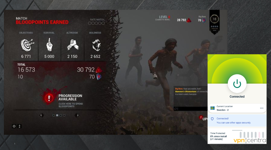 dead by daylight working with expressvpn