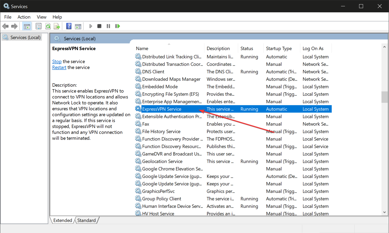 expressvpn unexpected error