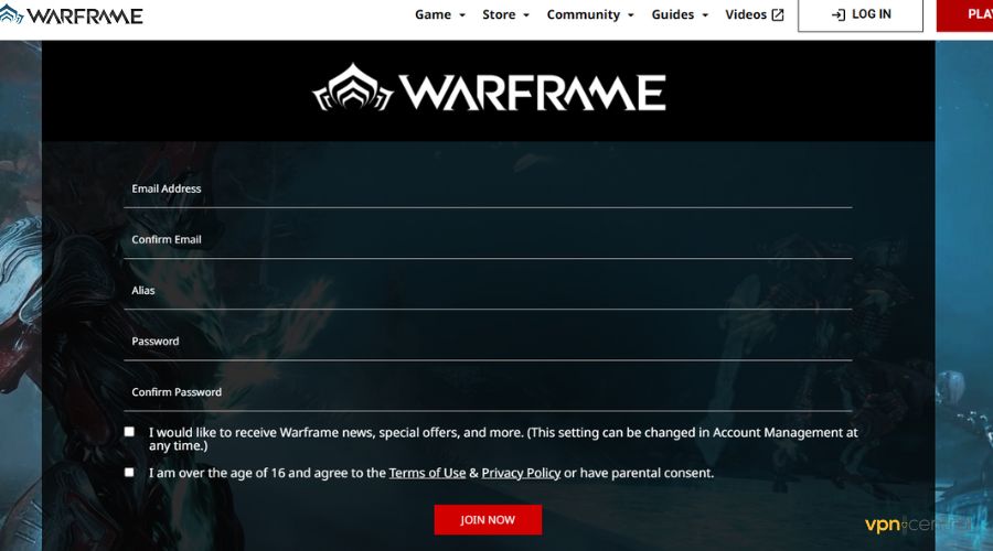 warframe vpn ban