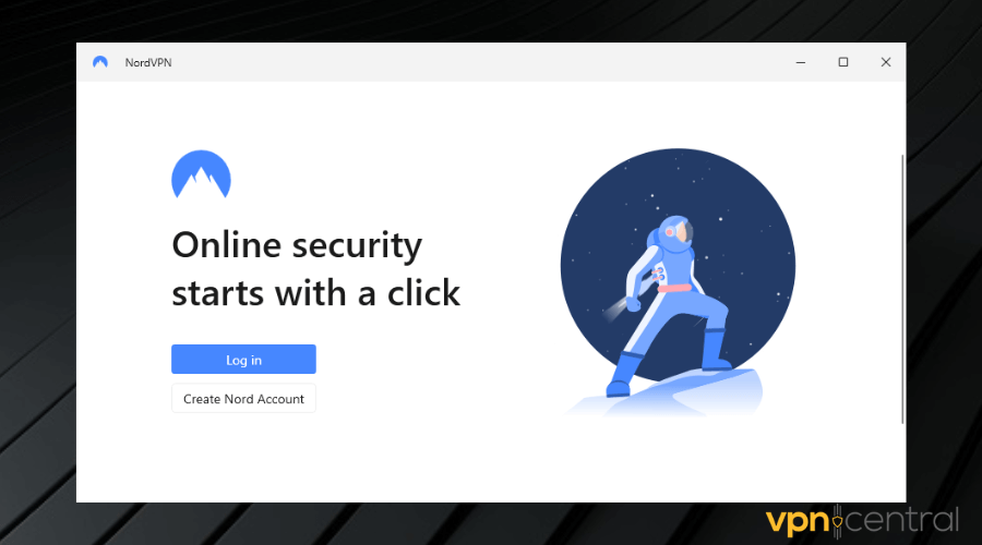 nordvpn installation wizard on pc
