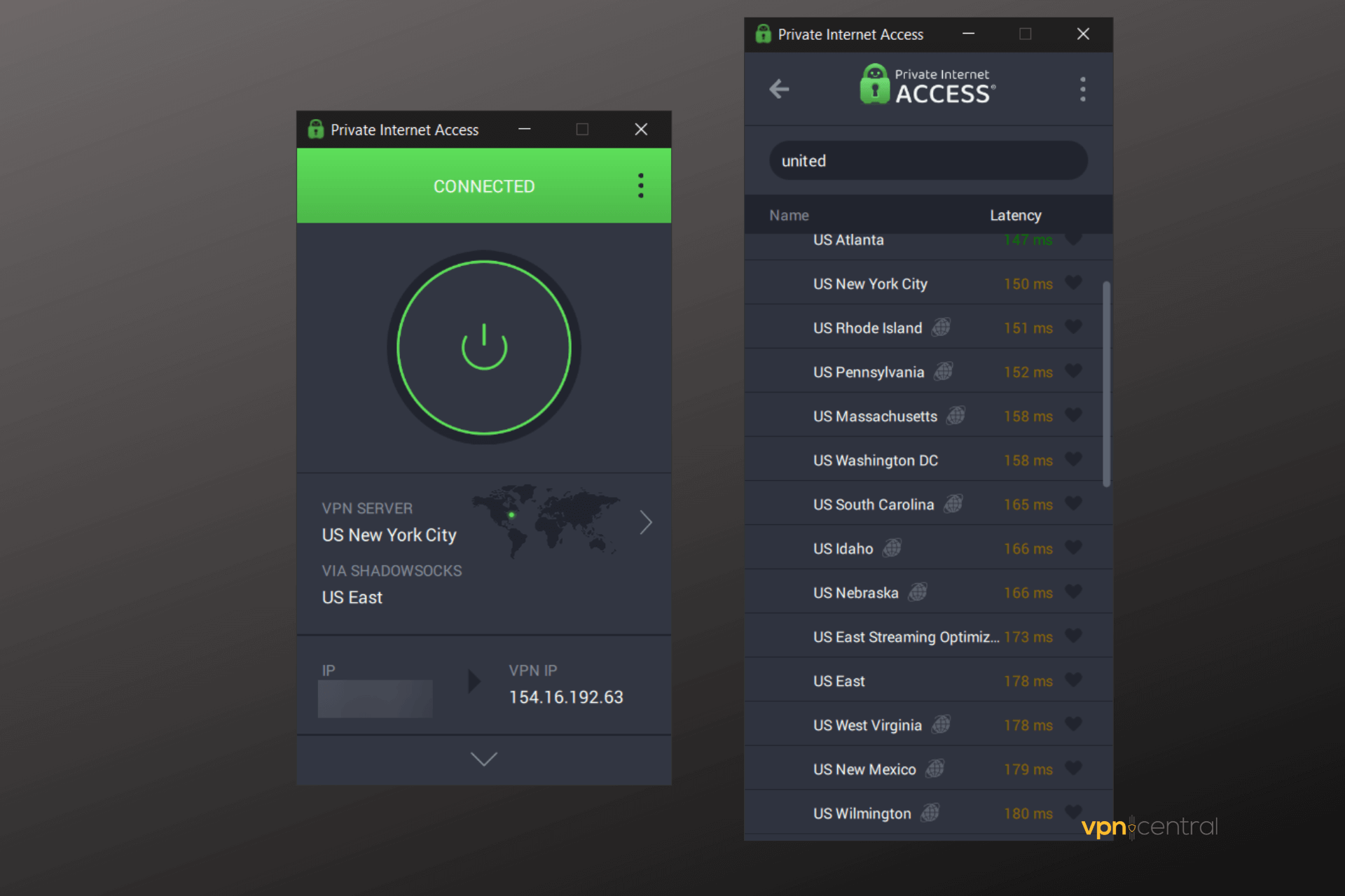 vpn with most us cities