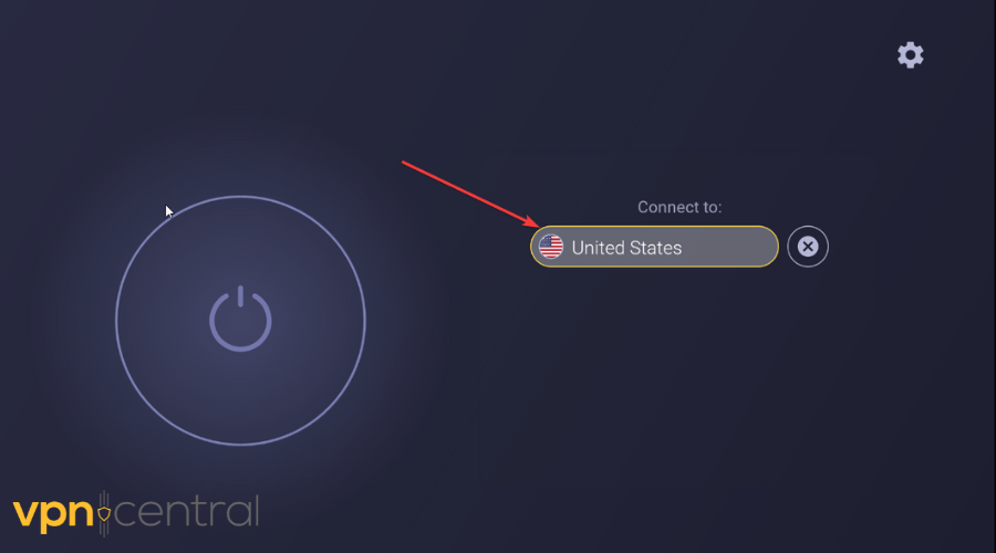 change vpn server location on cyberghost android tv