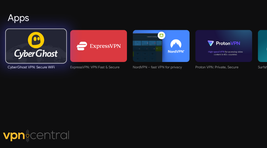 download cyberghost from play store android