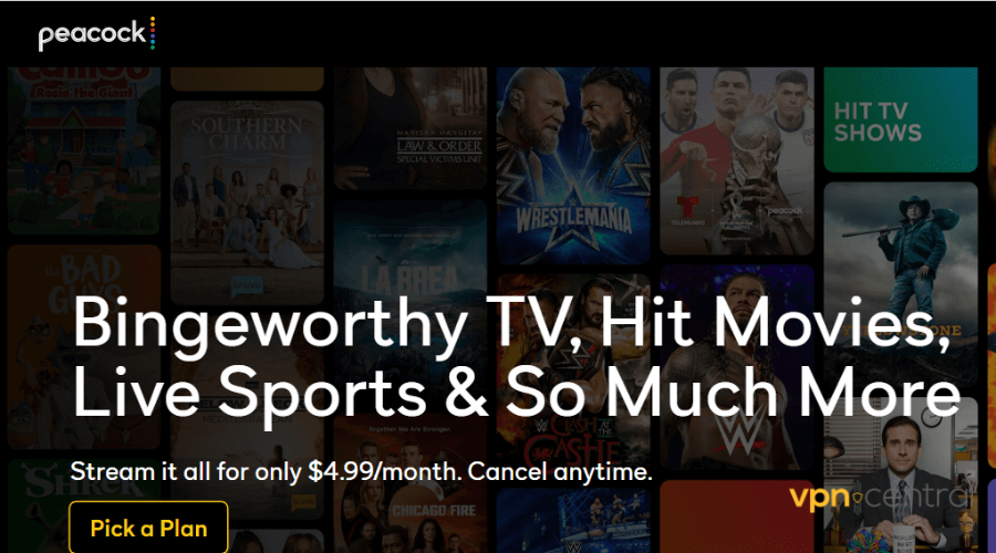 signup to peacock tv account