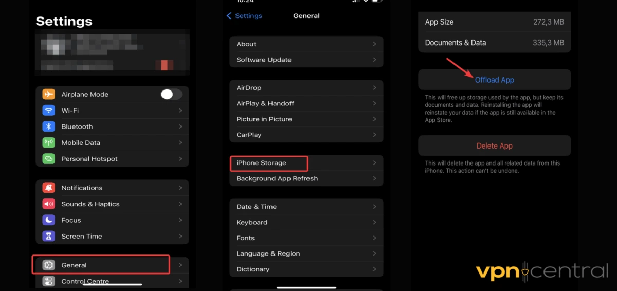 clear app cache on iphone
