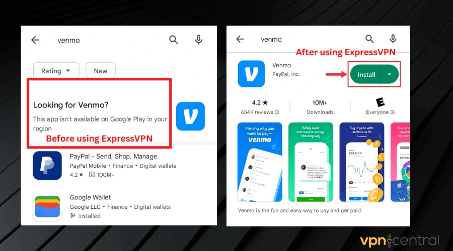 download app not available in your region