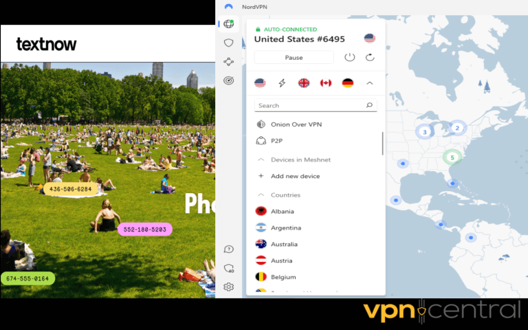 nordvpn textnow