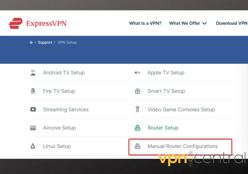 expressvpn manual router configuration