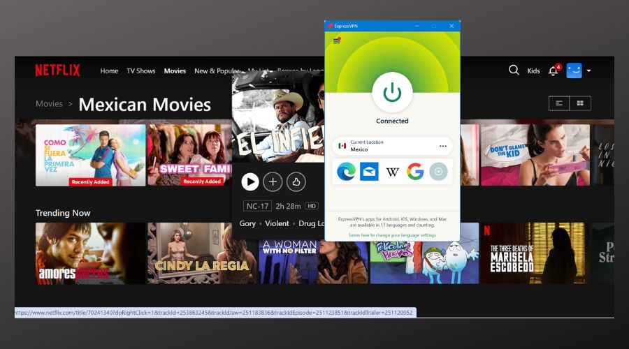 mexican movies on netflix mexico accessed with expressvpn