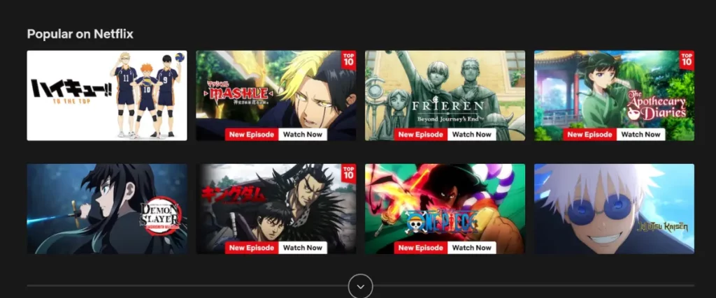 netflix japan anime library