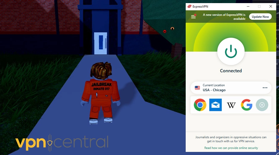 roblox with expressvpn