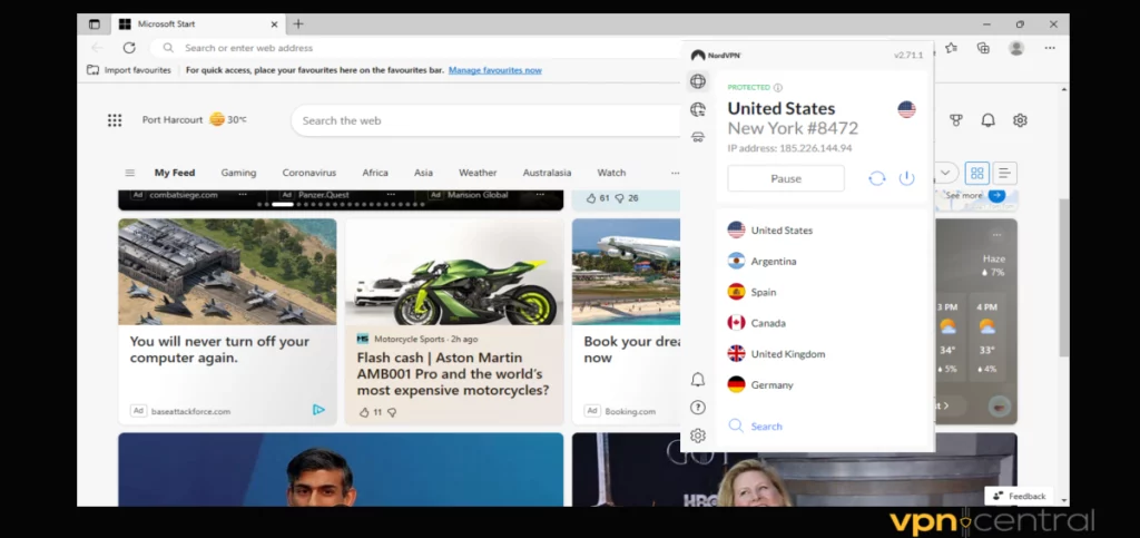nordvpn browser extension