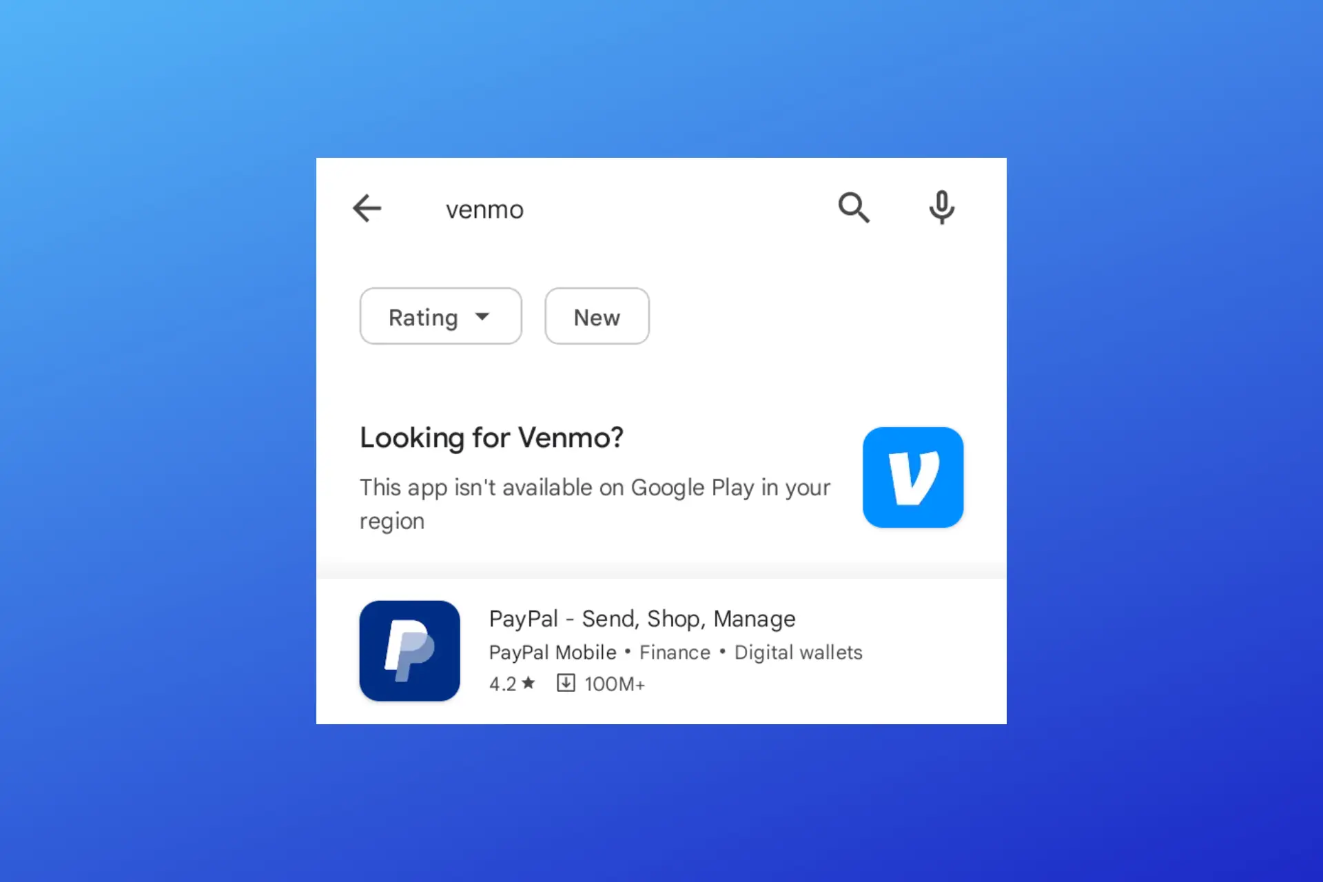 this app is not available in current region