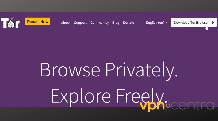 tor browser download page