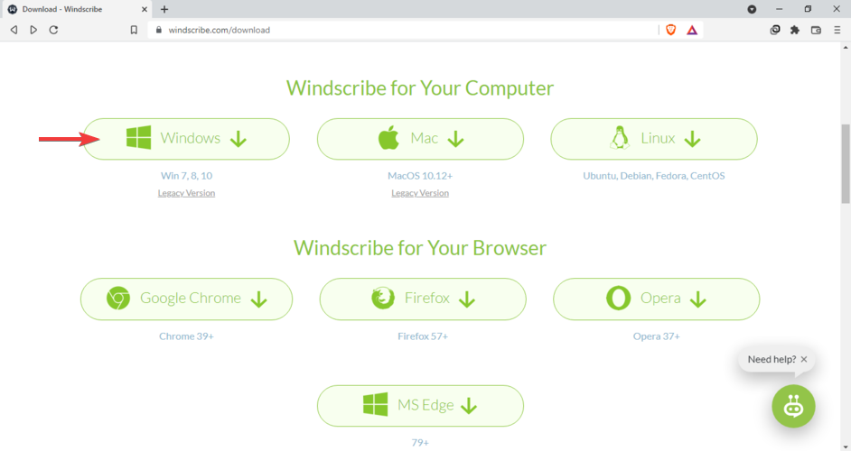 windscribe for pc