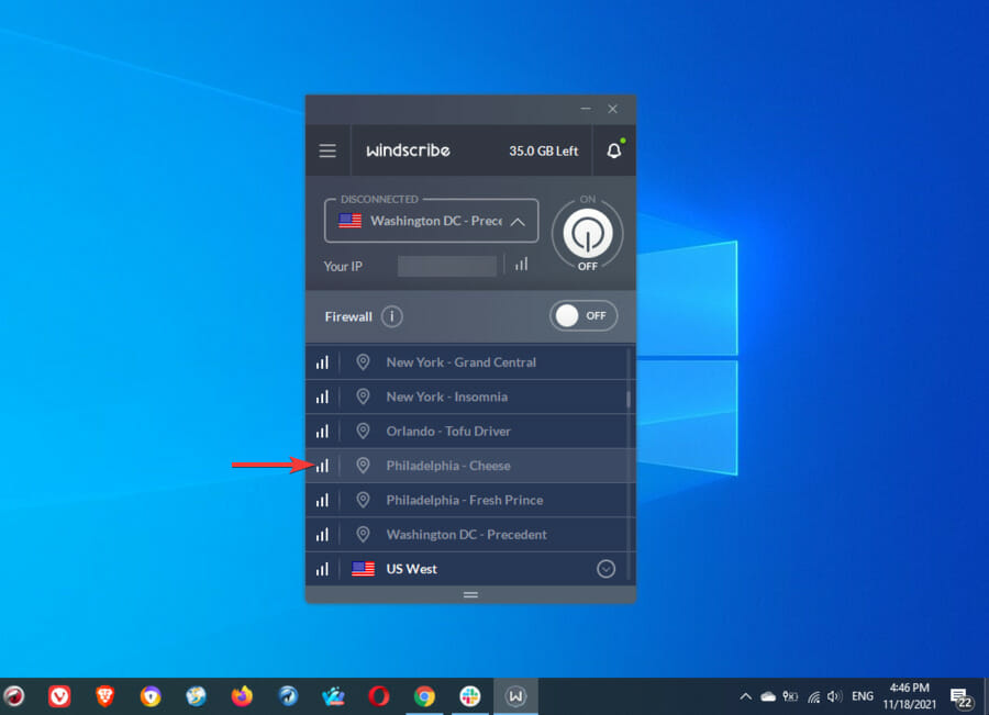 windscribe philadelphia
