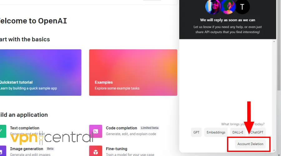 chatgpt account deletion