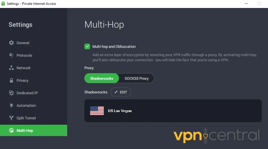 PIA Las Vegas multi-hop