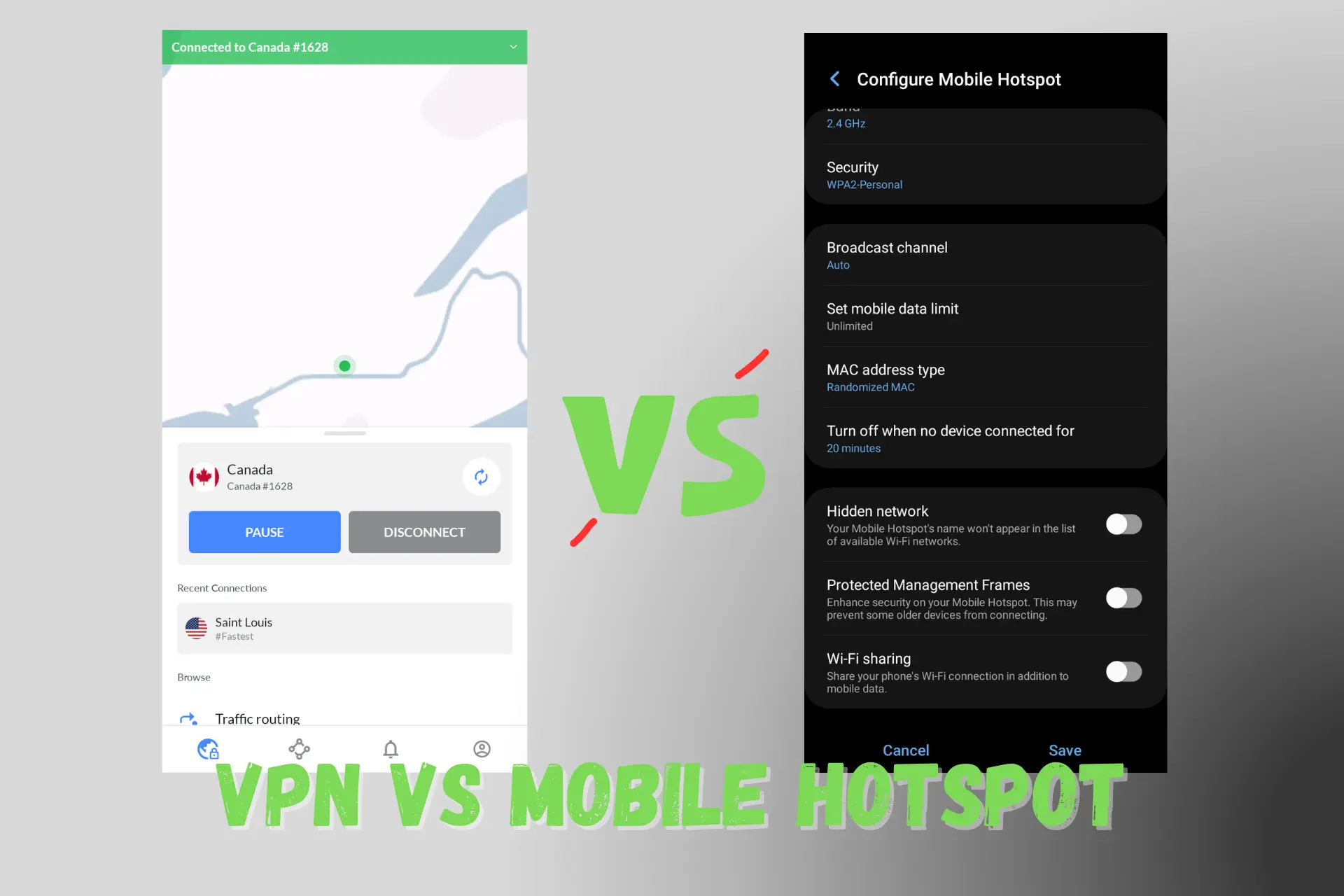 vpn vs mobile hotspot