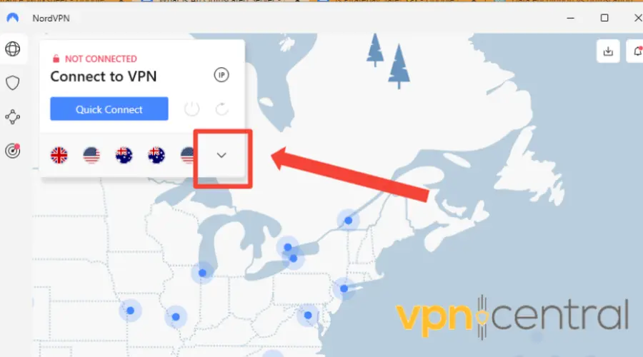 NordVPN server expand