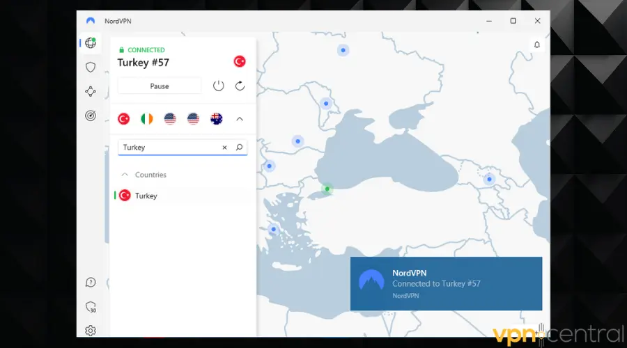 nordvpn turkey