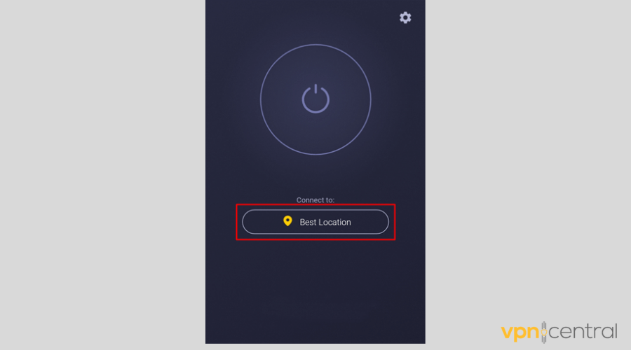 CyberGhost app interface