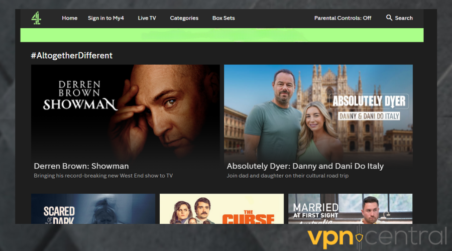 All4 working with VPN