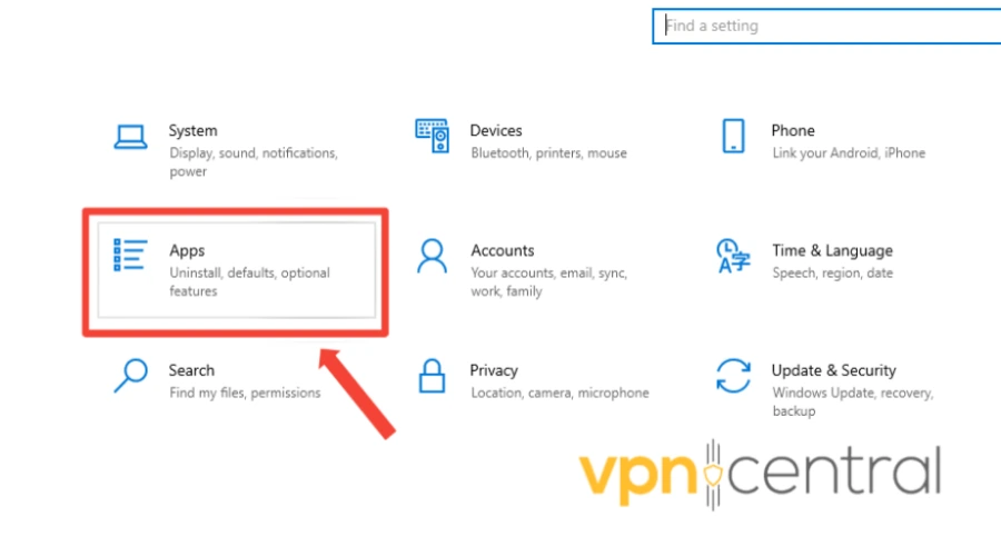 Select apps on Windows