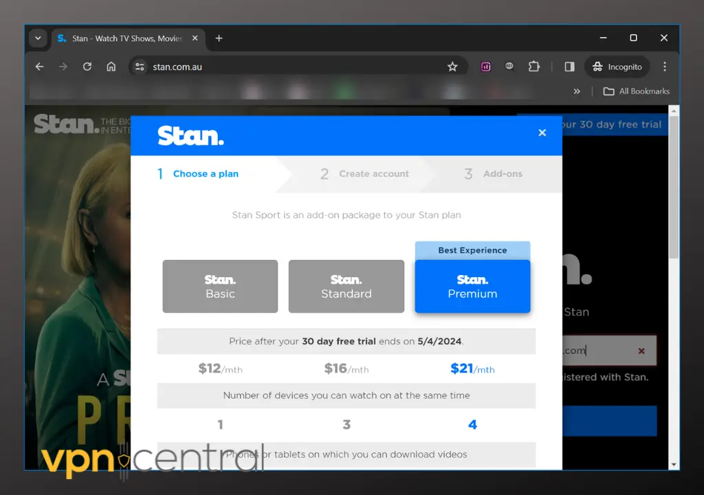 stan tv subscription plans