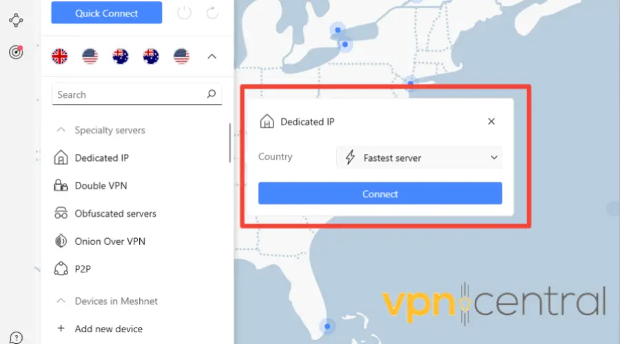 nordvpn dedicated ip addresss
