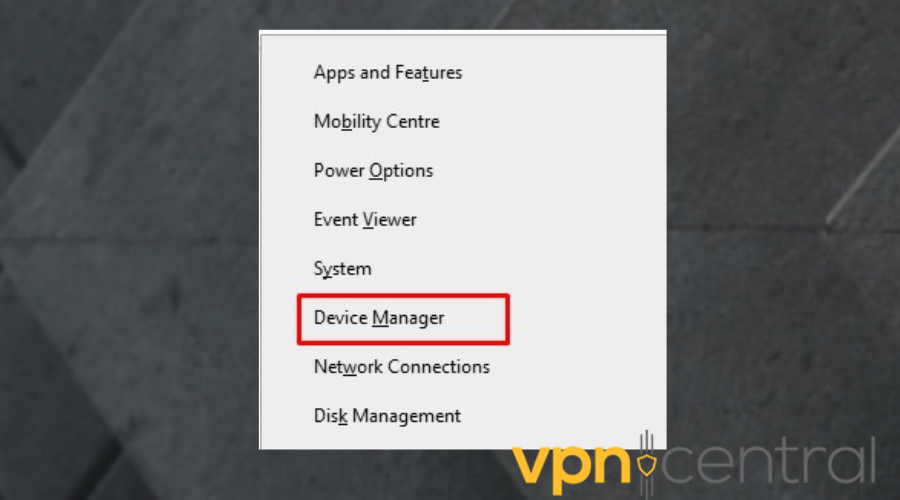 device manager