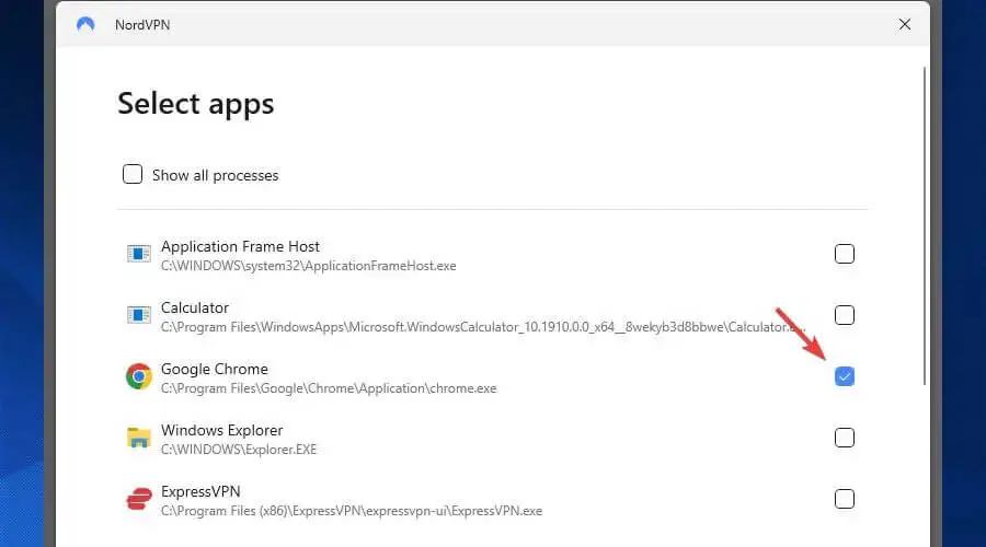 split tunneling chrome