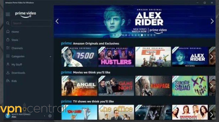 Amazon Prime working with PIA
